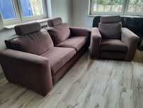 Sofa i fotel  nie  rozkładana .