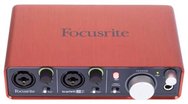 Продам звукову карту аудіоінтерфейс Focusrite Scarlett 2i2 1st Gen.