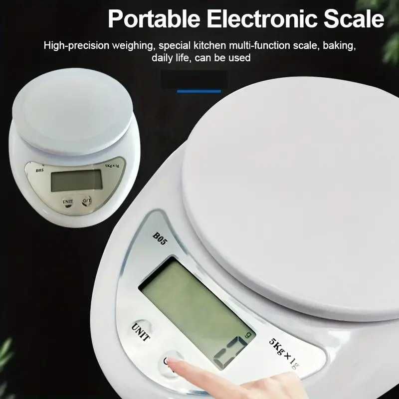 Balança digital portátil, doméstica ou de cozinha. Nova em caixa.