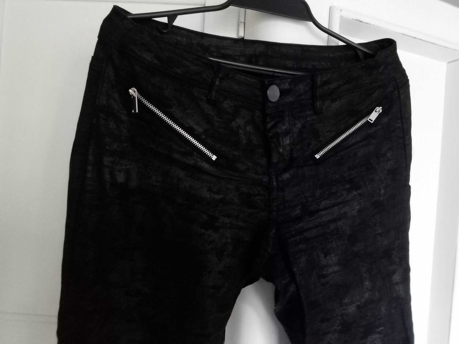 Orsay spodnie czarne rurki damskie 38 M jeansy bawełniane skinny