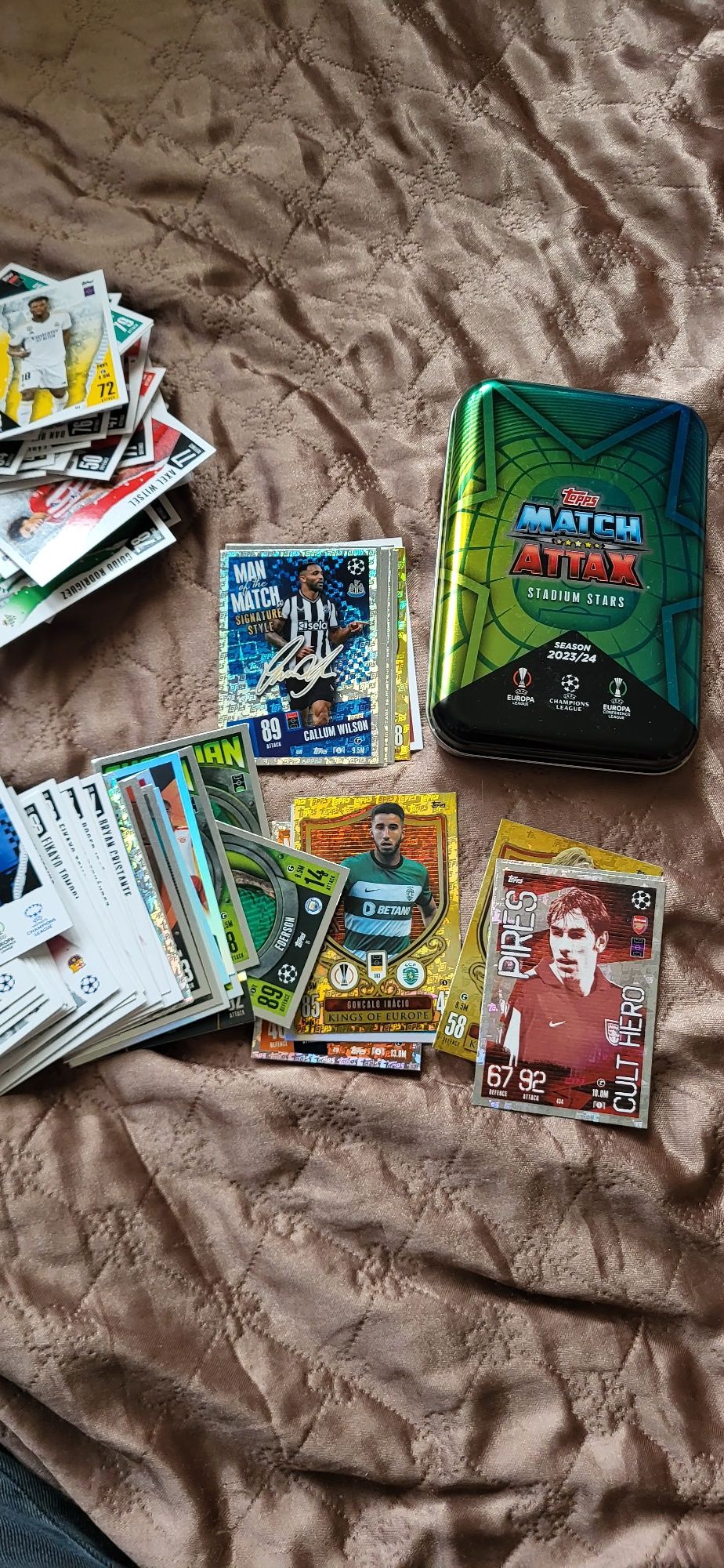 Match Attax sezon 2023/24 karty piłkarskie 142 sztuki