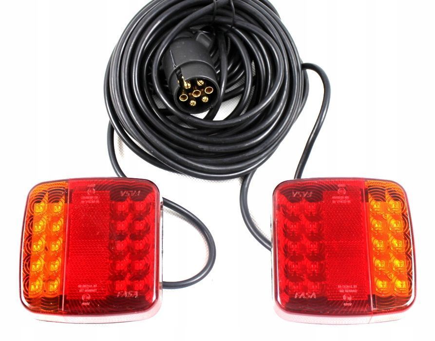 Lampy Tylne Led Diodowe Na Magnes Przyczepy 12M