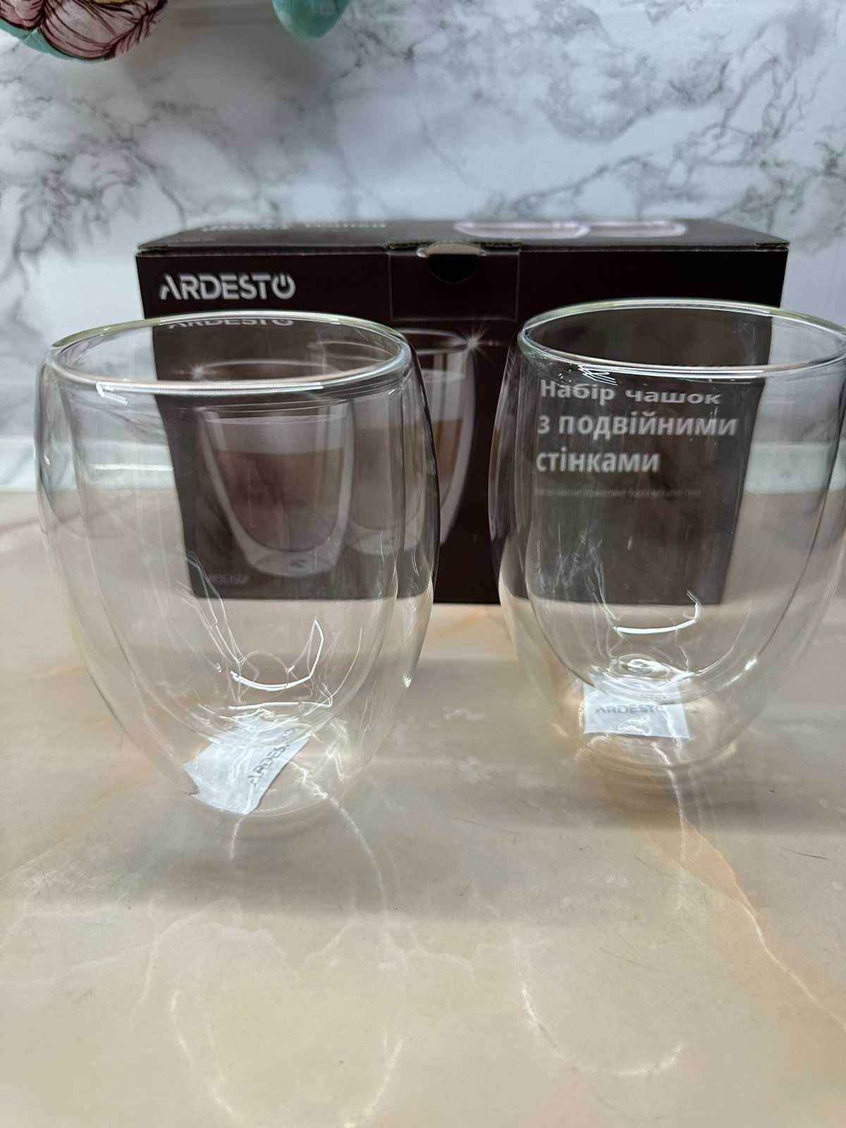 Набор стаканов с двойными стенками Ardesto 350 мл 2 шт. (AR2635GP)
