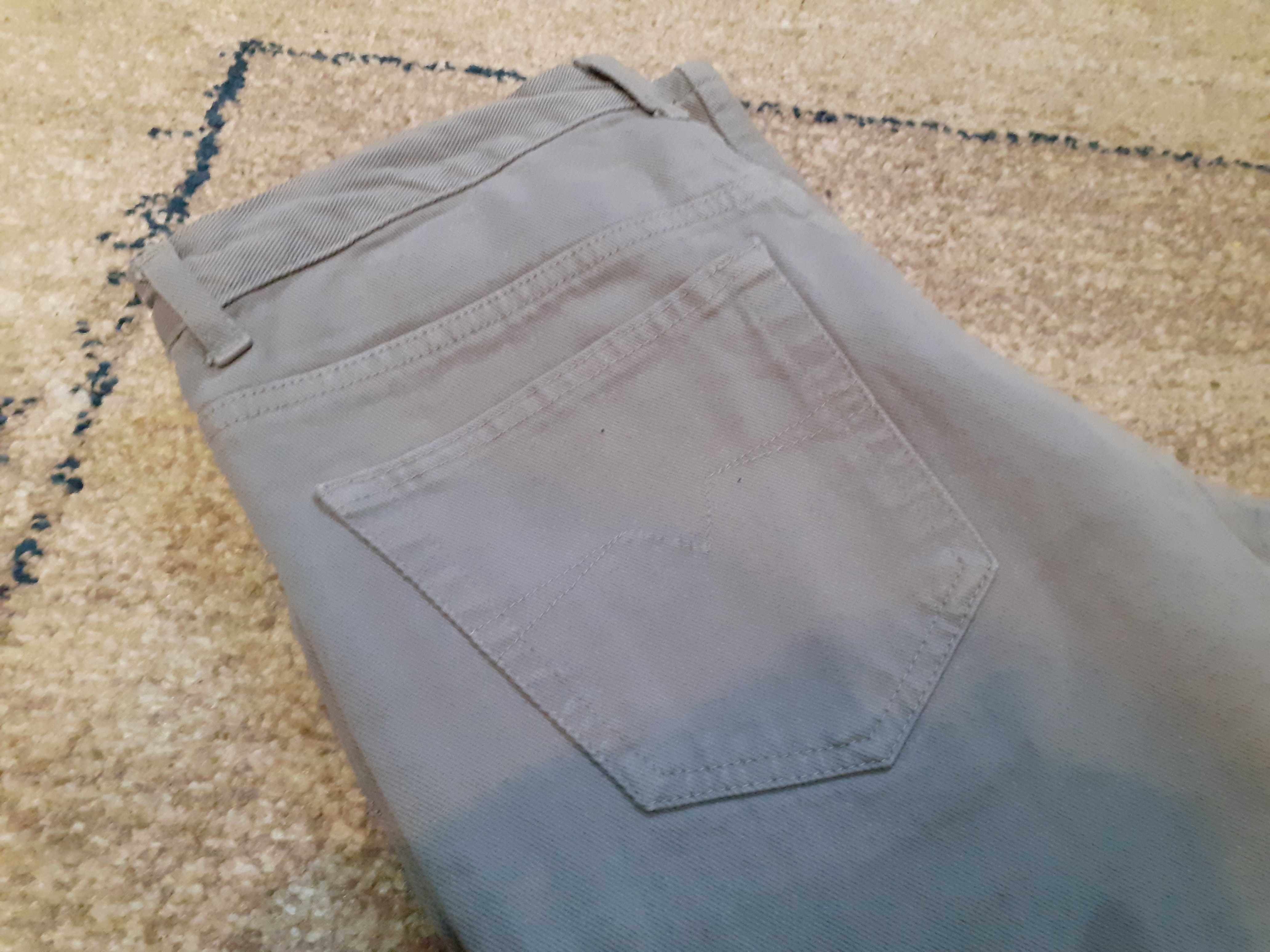 NOWE spodnie jensowe męskie (ROZMIAR 32) (SZARE)