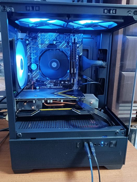 Ігровий ПК комп'ютер АМ4 Ryzen 5 5500/rx 5600xt/m2 480g/DDR 4 16g/ARGB