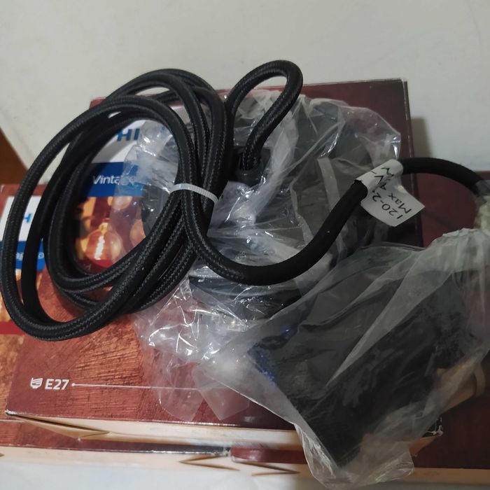 Promo!Czytaj opis Oprawa ozdobna vintage ze sznurem Philips loft