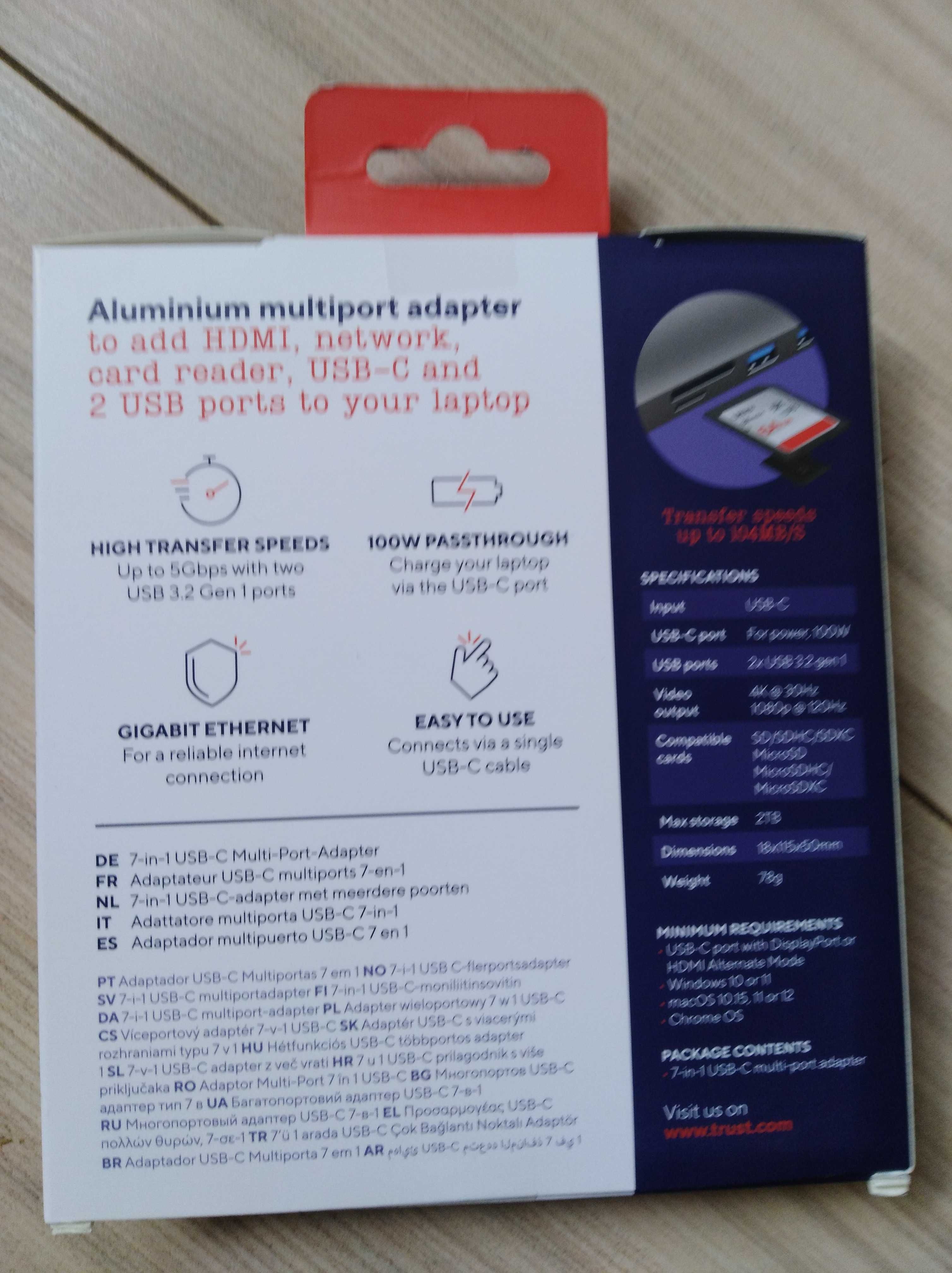 Trust 7-In-1 multi adapter