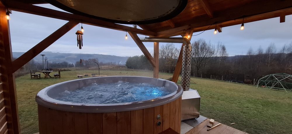 "Leśne Wzgórze" Domek Glinik/ Balia / Basen/Brak sąsiedztwa