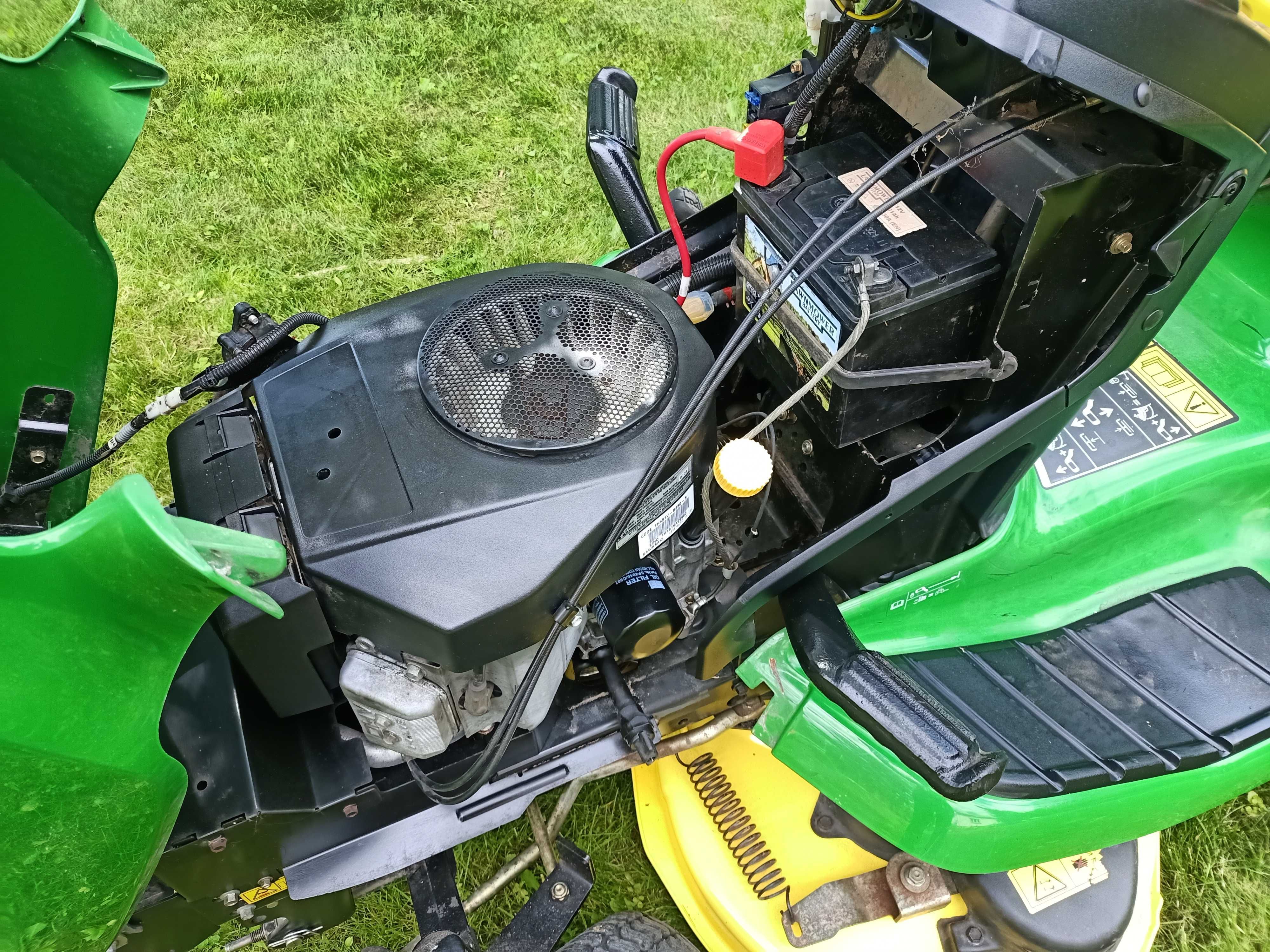 Traktorek Kosiarka John Deere X305 R pompa oleju 17KM