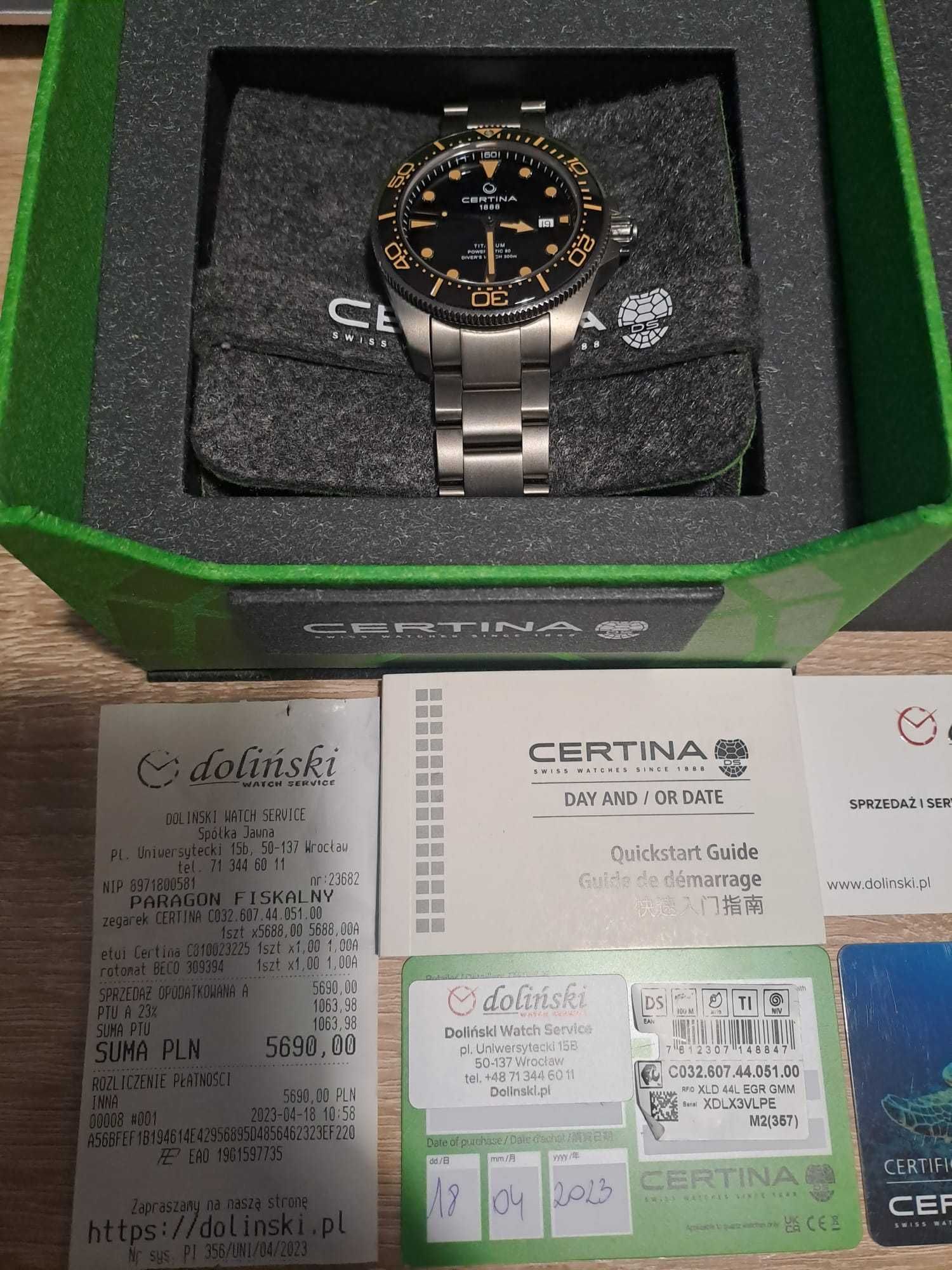 Certina Ds Action Diver Powermatic 80 c032.607.44.051.00