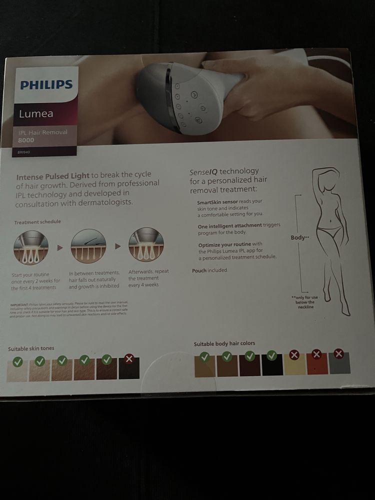 Depilator Philips Lumea IPL 8000 BRI940/00