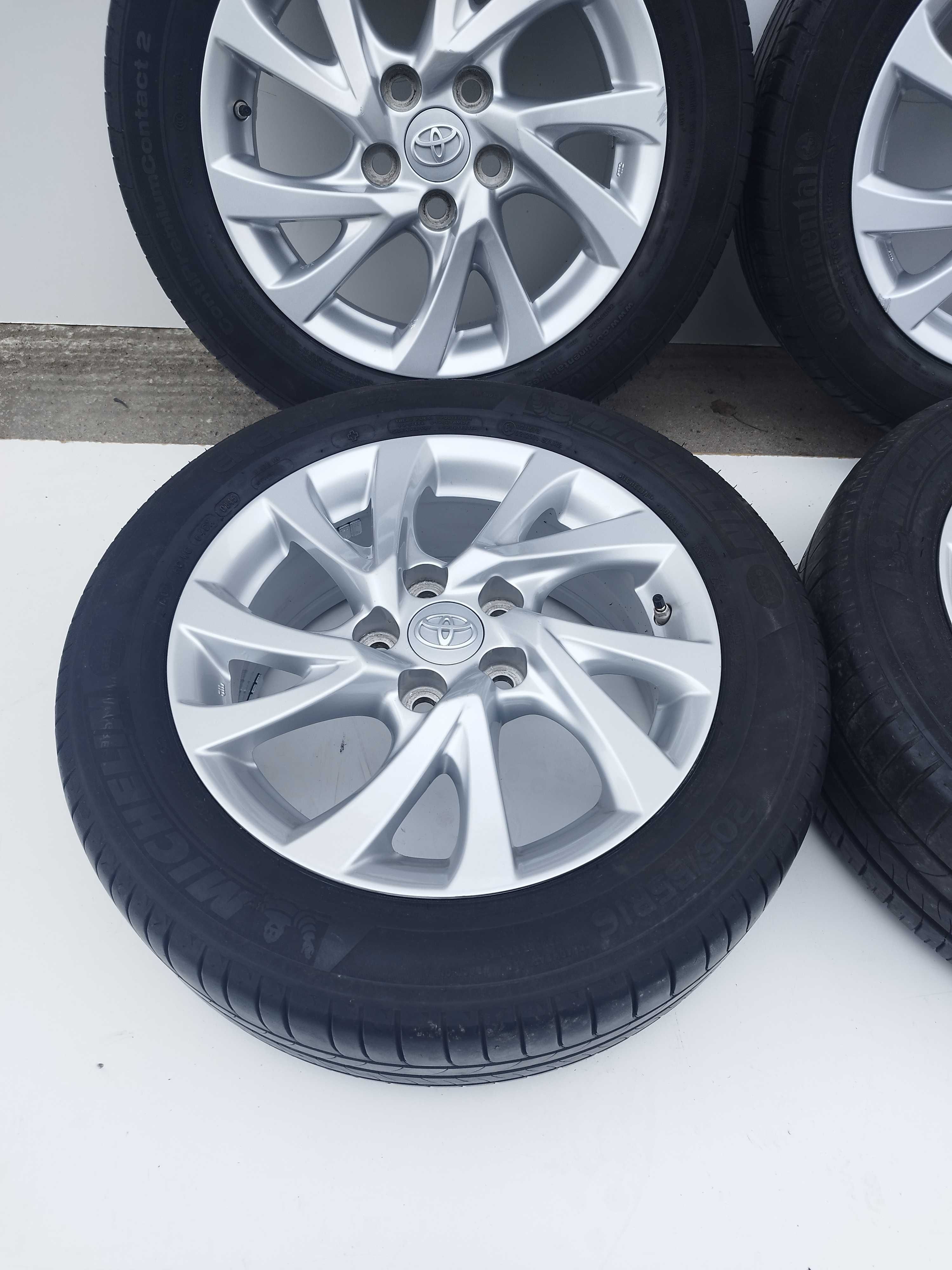 Komplet Lato 205/55R16 czujniki oryginał TOYOTA Auris, Verso, Corolla