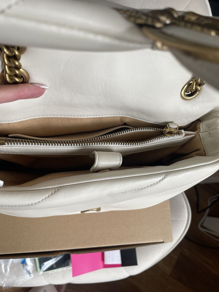 Pinko Classic Love Bag Puff skan NFC rachunek Pinko nowa torebka złota