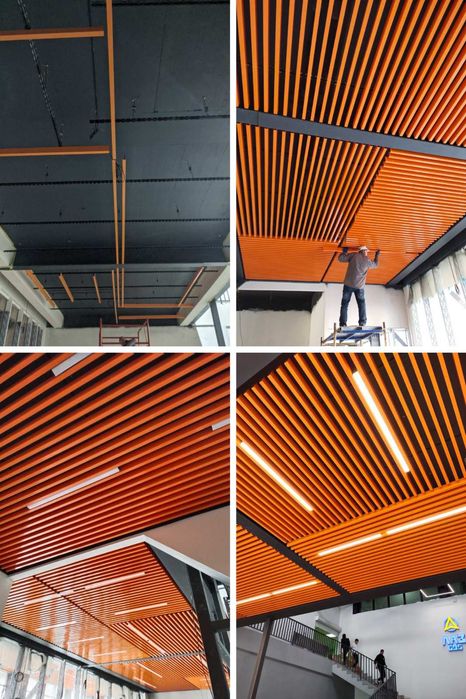 Грильято, Амстронг, Рейкові стелі