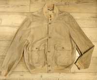 Stewart вінтажна куртка коричнева бомбер шкіряна замшева чоловіча 3xl