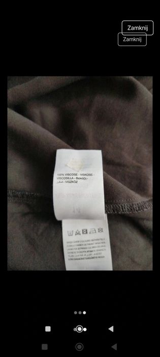 Czarna bluzka z viscozay