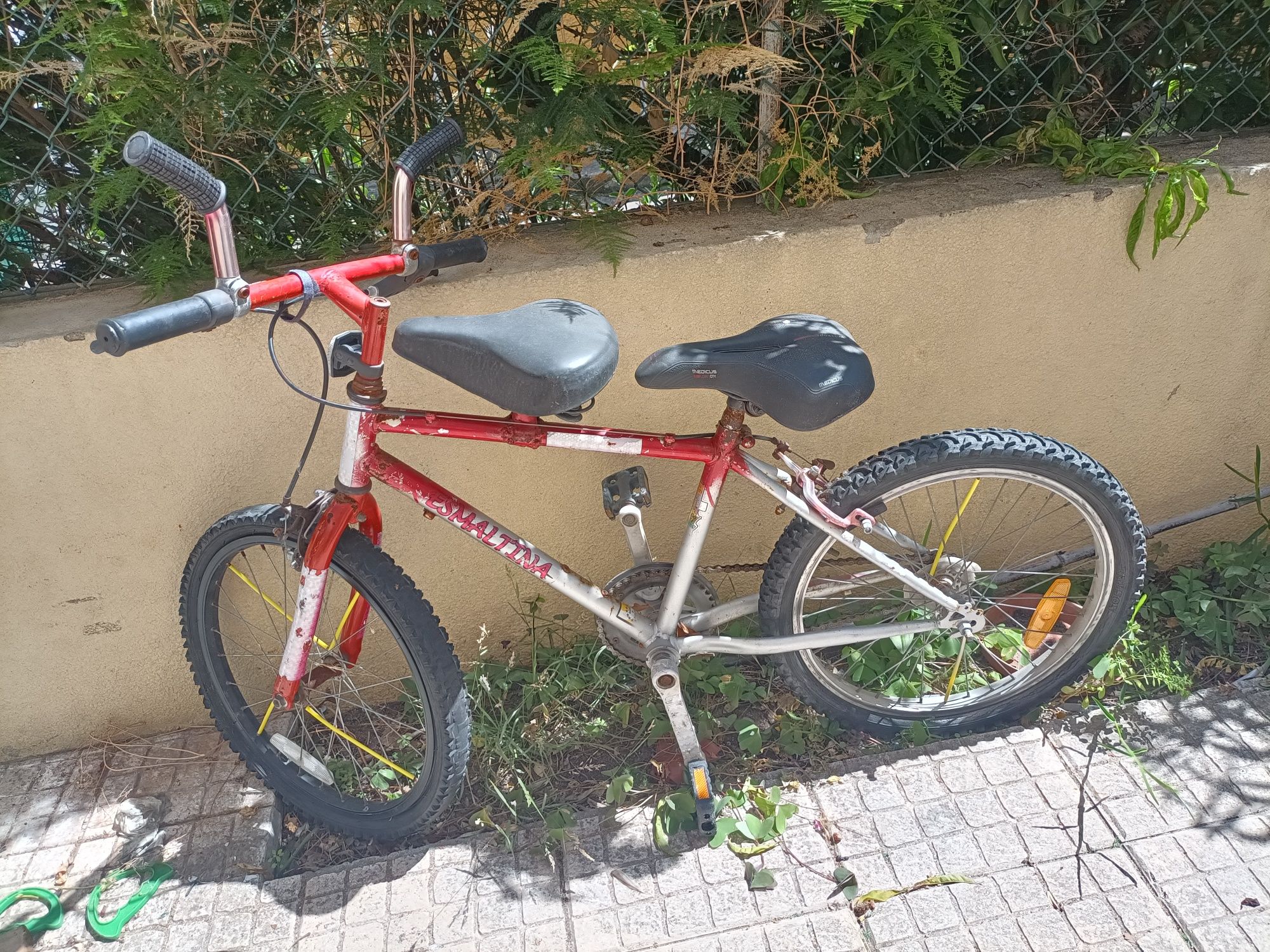 Bicicleta adaptada para dois lugares