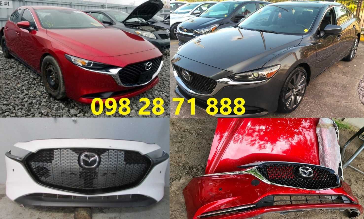 Mazda мазда 3 6 cx3 cx5 Капот бампер дверь зеркало фонарь фара крыло