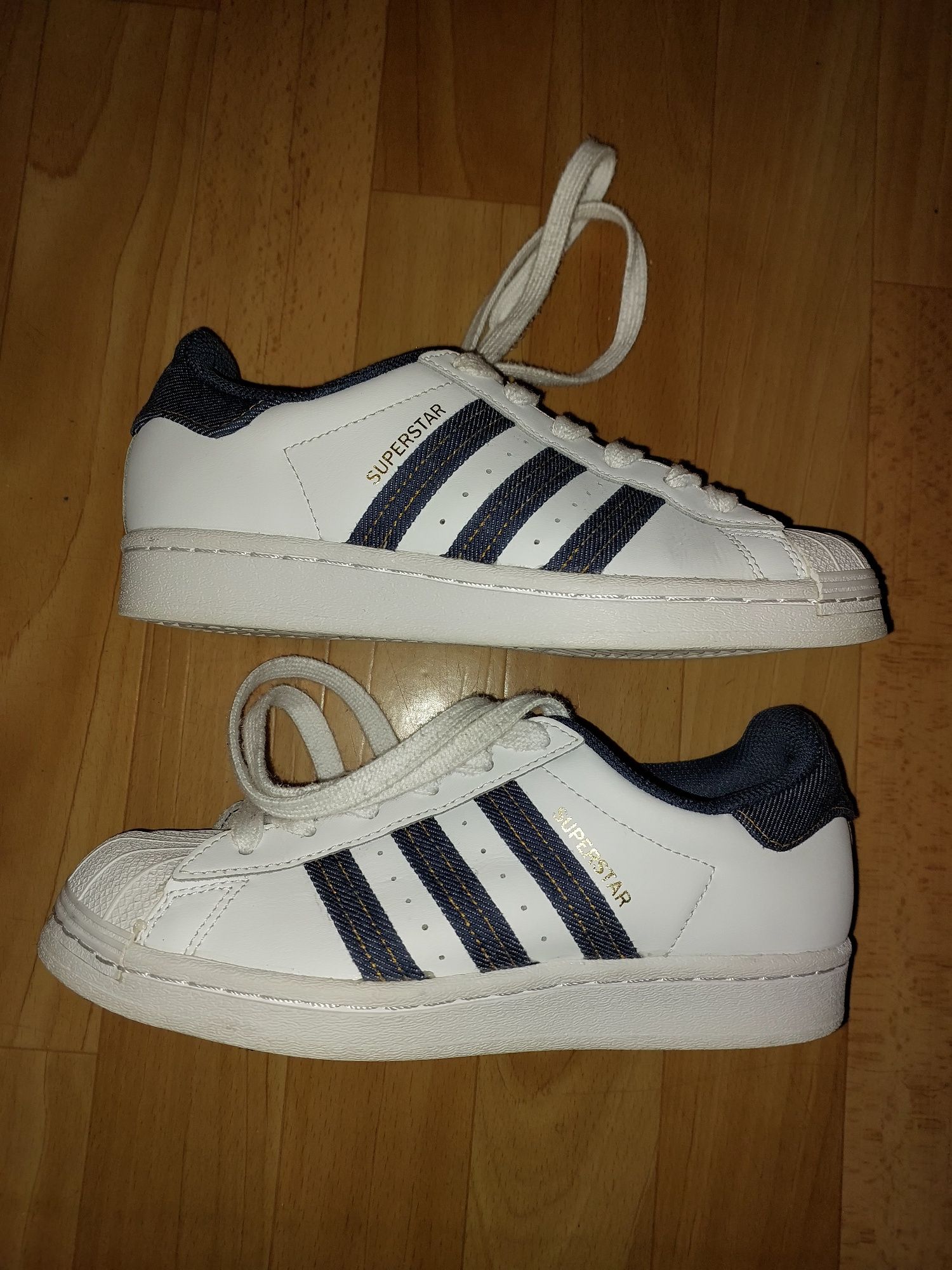 Jeansowe Adidas Superstar 36