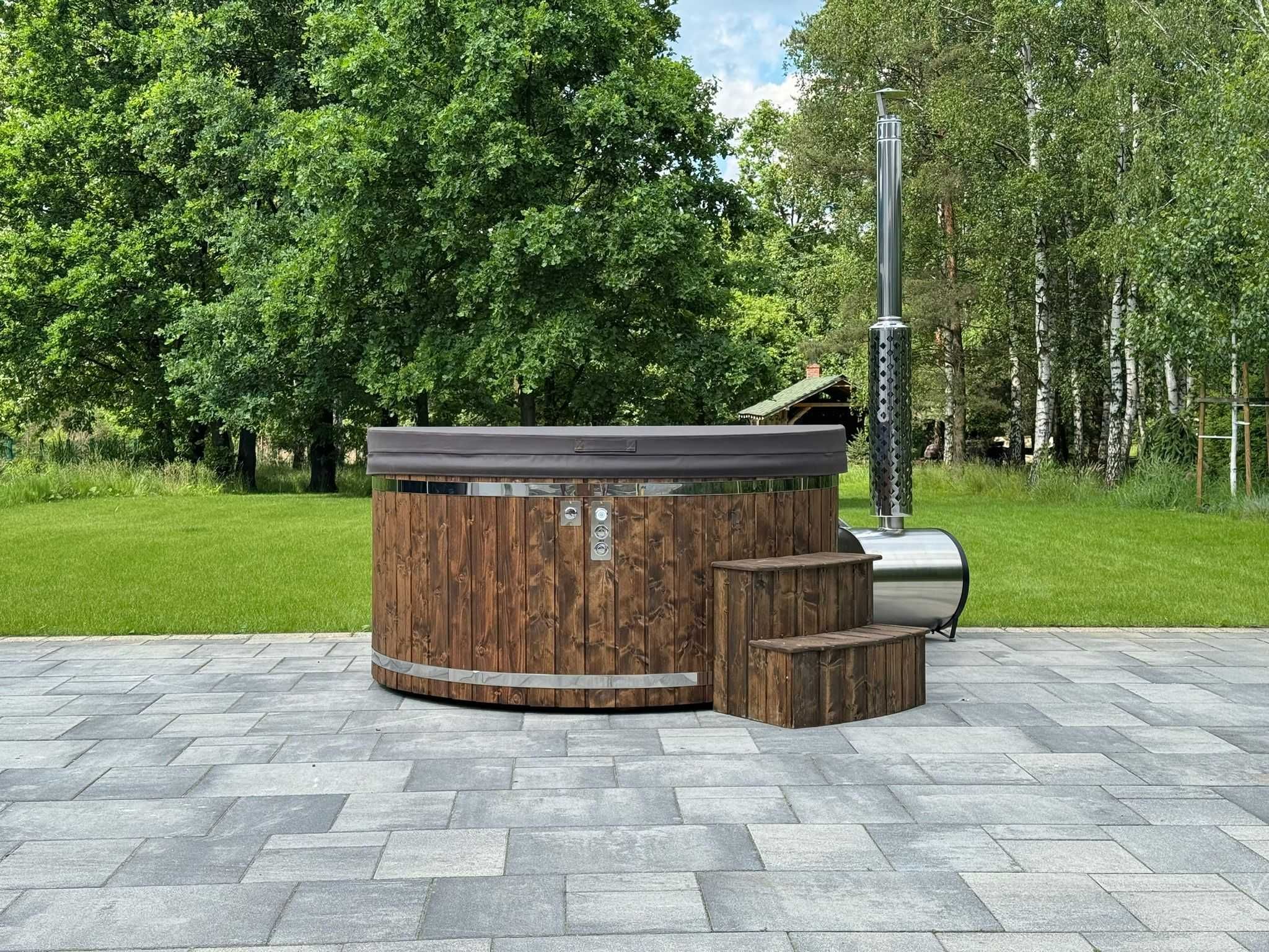 Balie ogrodowa balia jacuzzi wanna hydromasaż bania piec spa