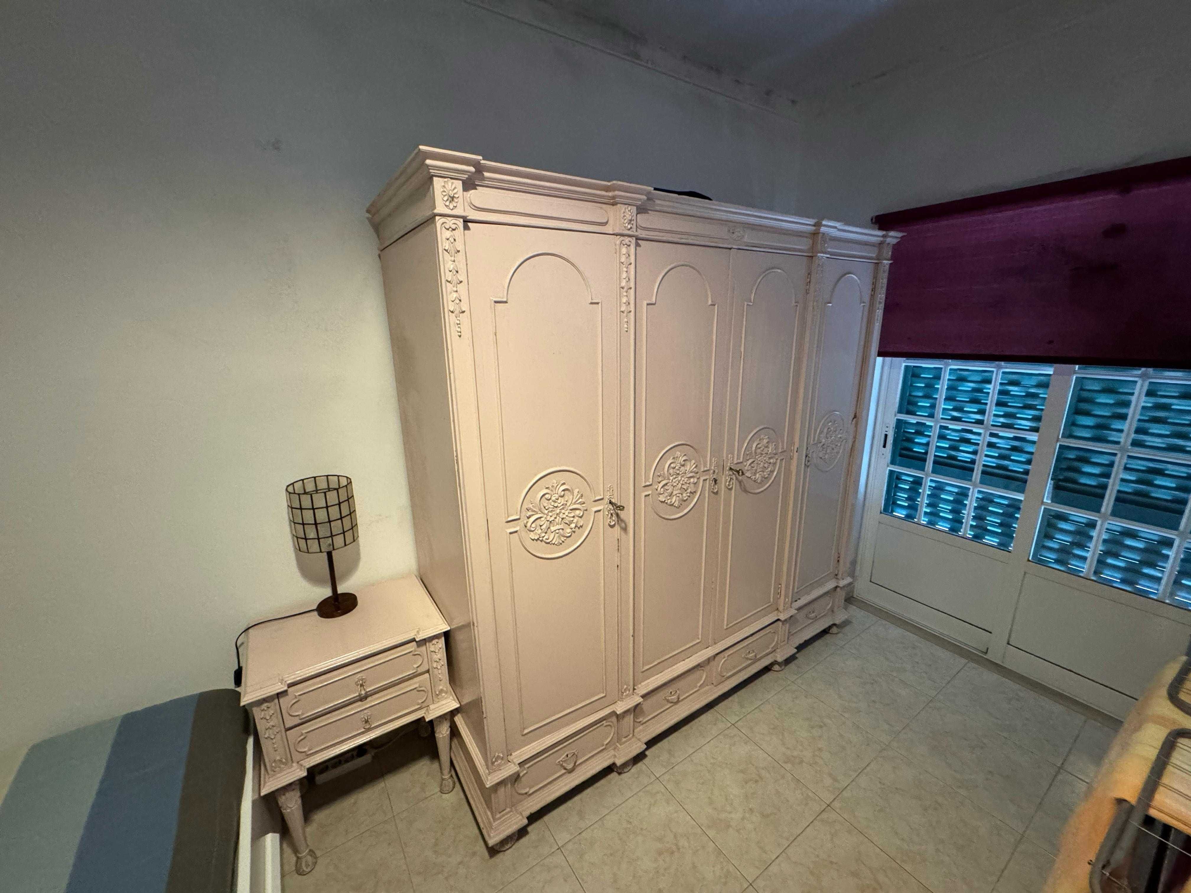 Roupeiro Guarda-fatos Madeira Pintado Rosa