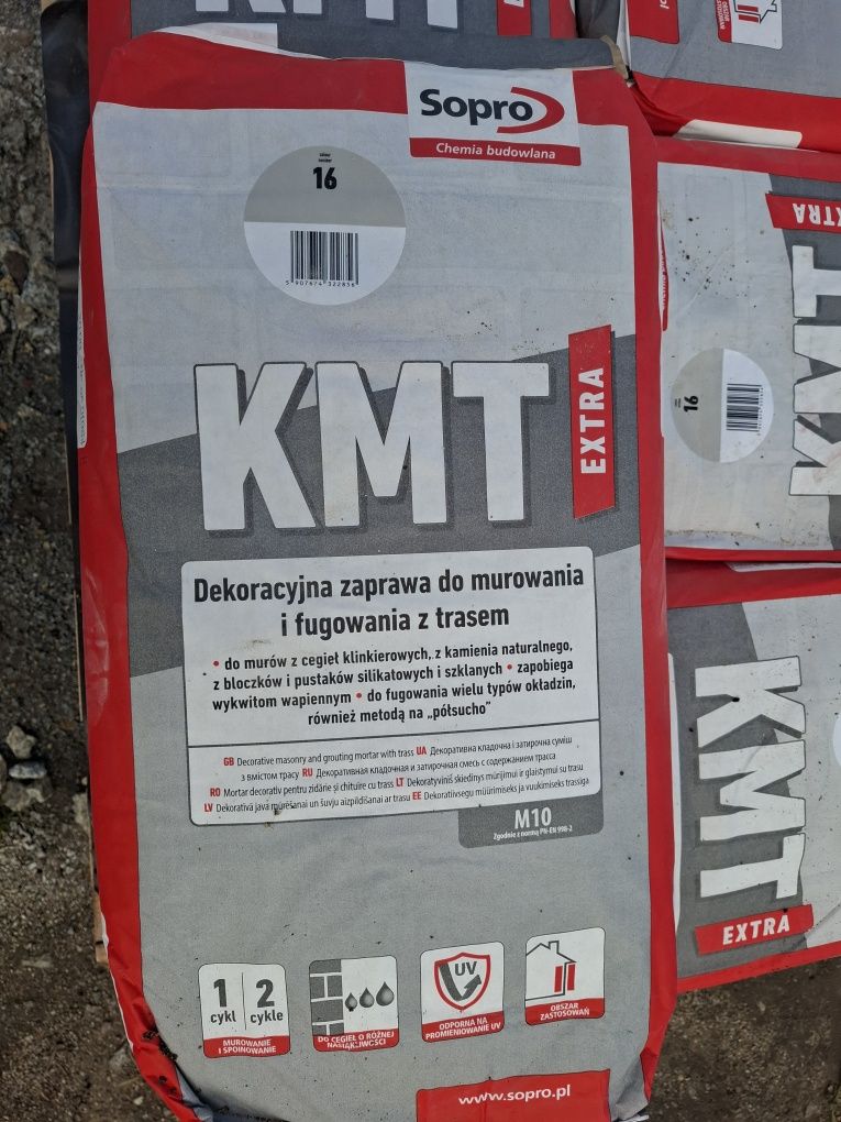 KMT extra zaprawa do murownia i fugowania jasnoszara

jas