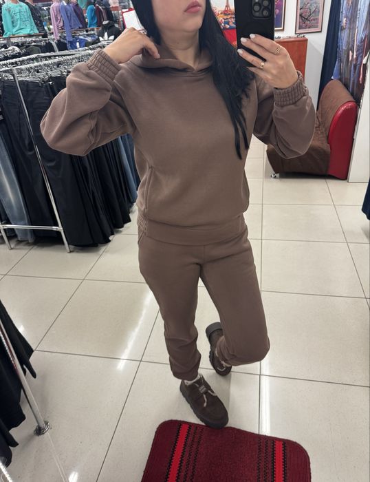 Костюм на флисе шоколад s-м