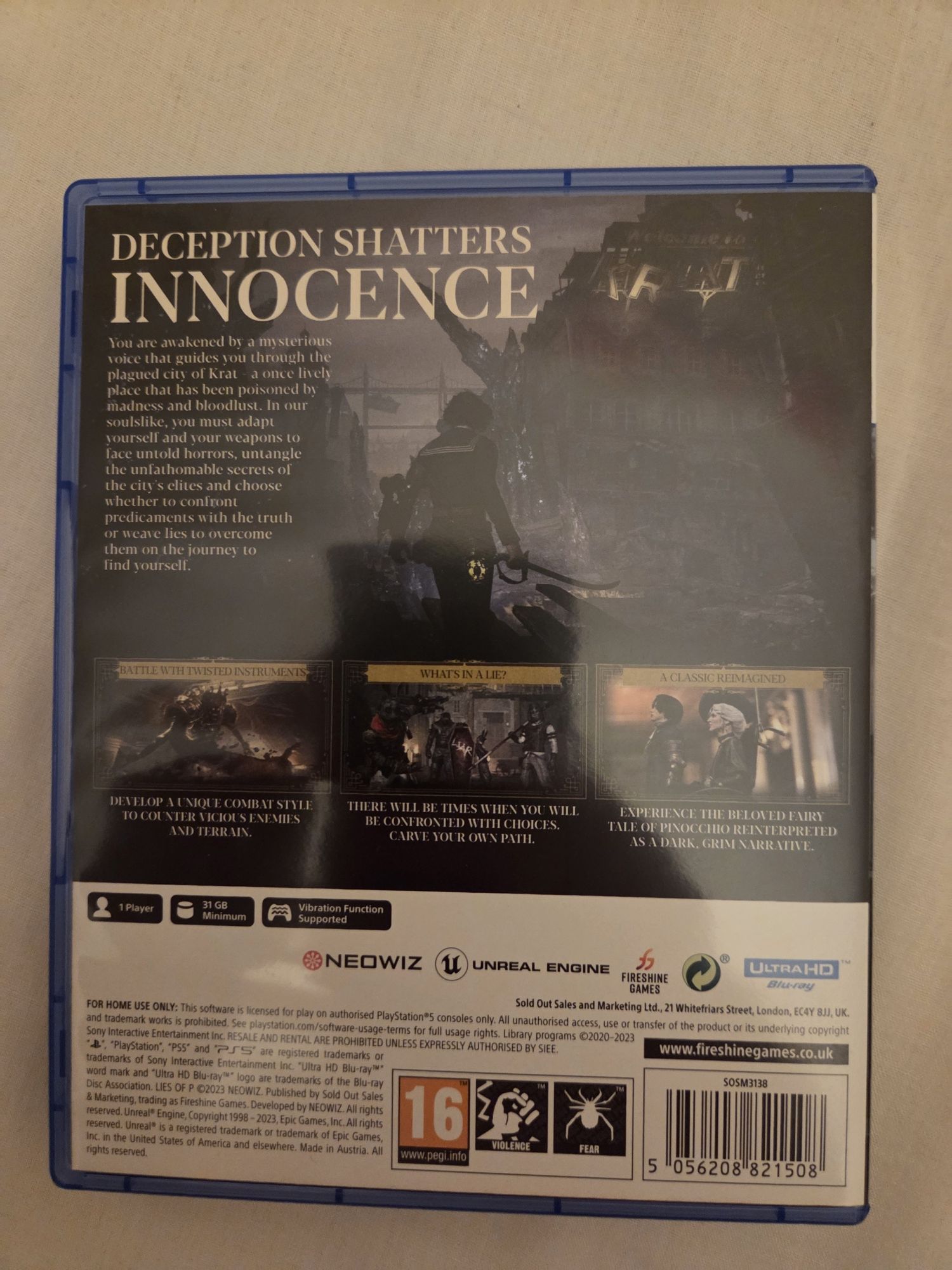 Lies of P para PS5