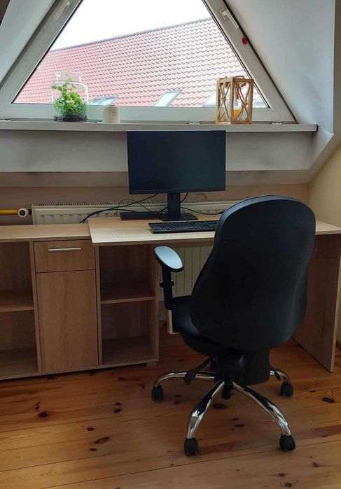 Zestaw Biurko modułowe 120x60cm z szafką 120x30cm