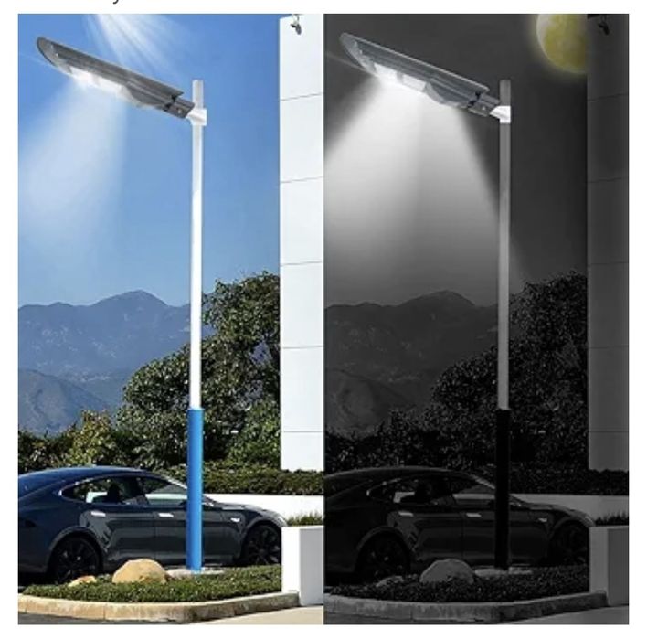 Lampa solarna uliczna LED 800W z czujnikiem ruchu – LED + Pilot