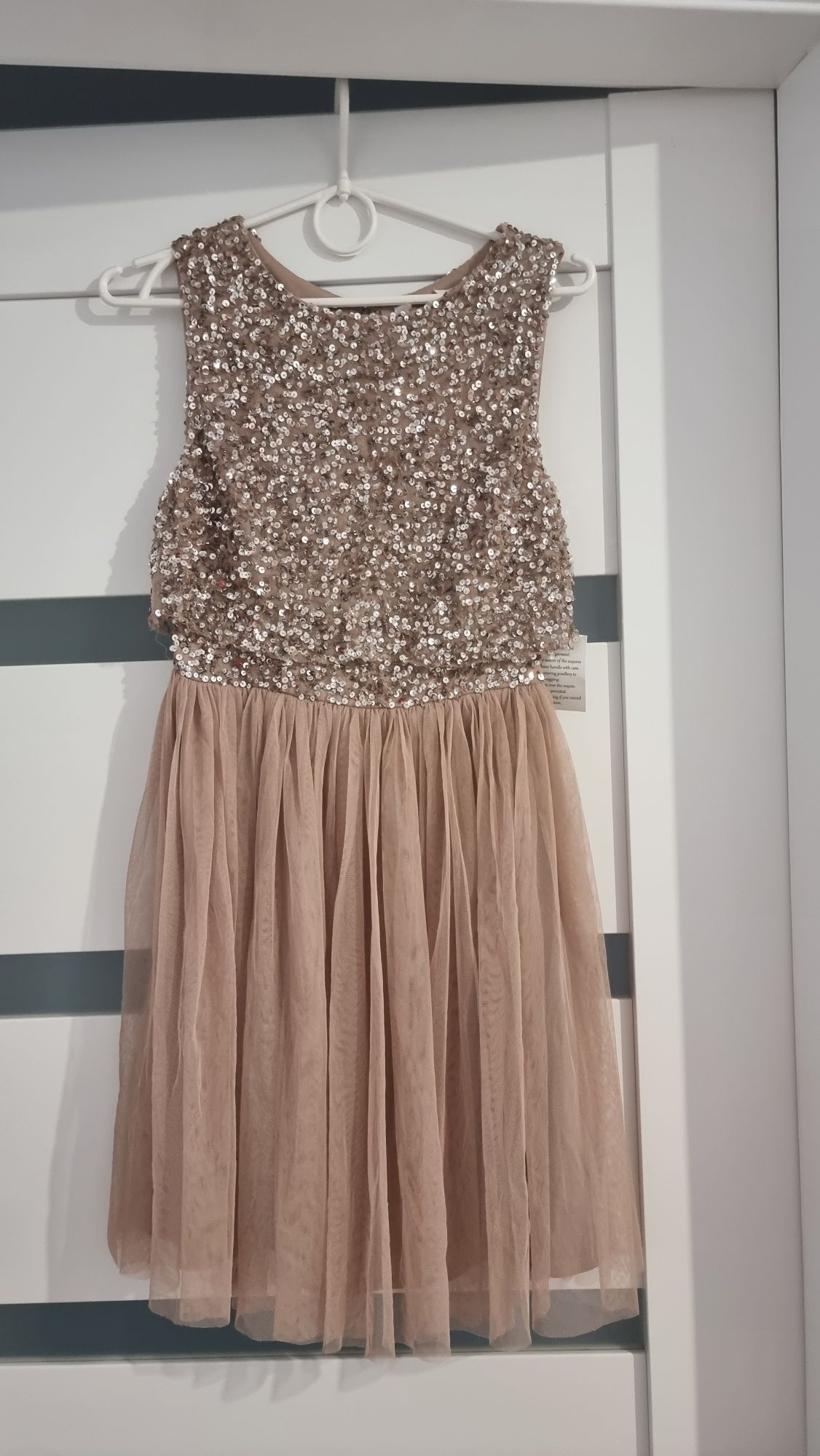 Maya r. 32 petite nowa sukienka z cekinami top asos