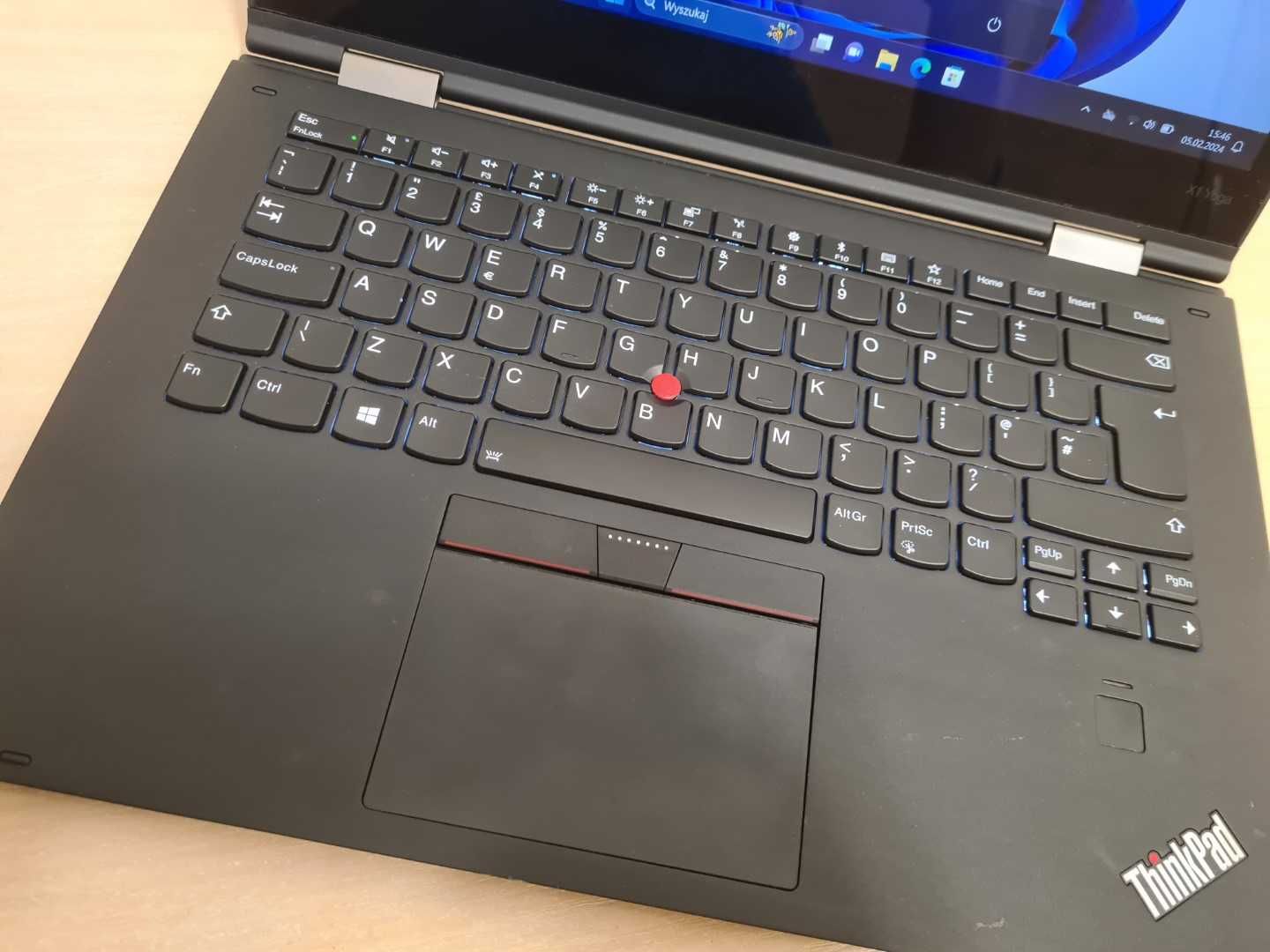 dotykowy Lenovo i5 z rysikiem / 16GB ram / USB-C / SSD