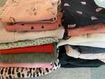 Zestaw ubran dziewczynka 122/128 sweter, legginsy hm, koszulka zara