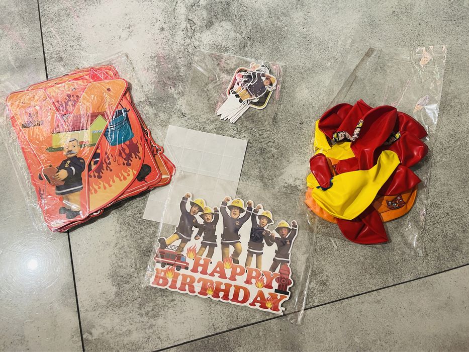 Zestaw urodzinowy strażak sam