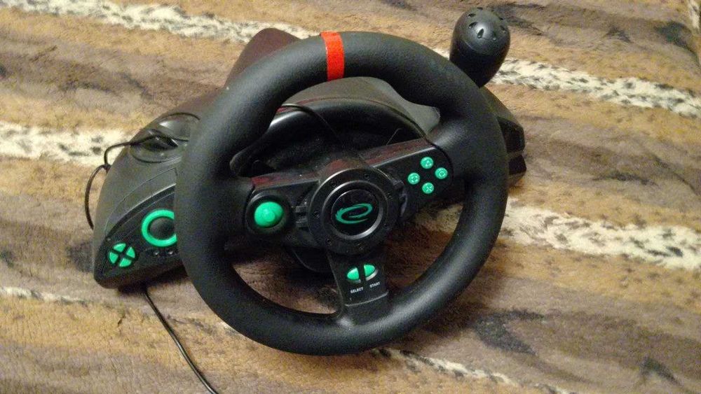 Руль esperanza 270 градусів + педалі