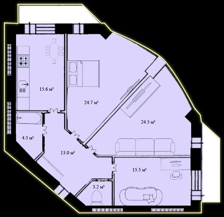 Квартира (1-,2-,3-кімнатна) в новобудові. 550$ -1 м2. ЗНИЖКА!