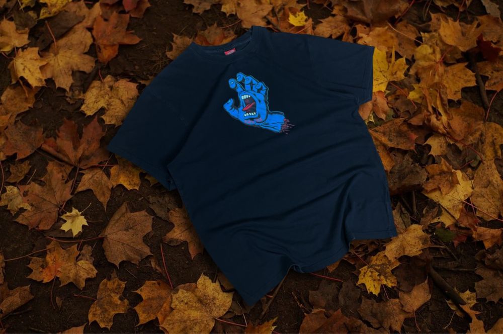 чорна футболка Santa Cruz sk8 / L