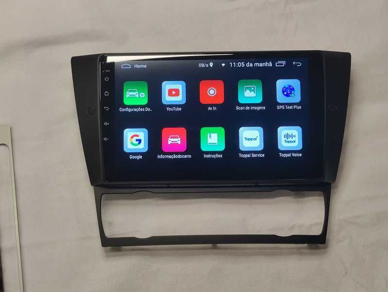 Rádio 2 DIN Android para BMW Serie 3 E90 E91 E92 E93 - Novo Garantia
