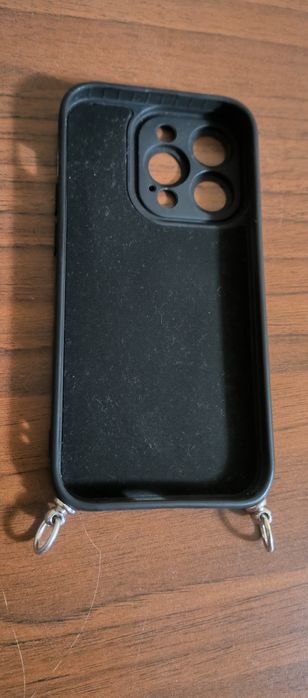 Чохол накладка на iPhone 14 Pro з ремінцем на карабіне