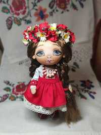 Лялька українка текстильна ручної роботи ігрова інтер'єрна подарунок