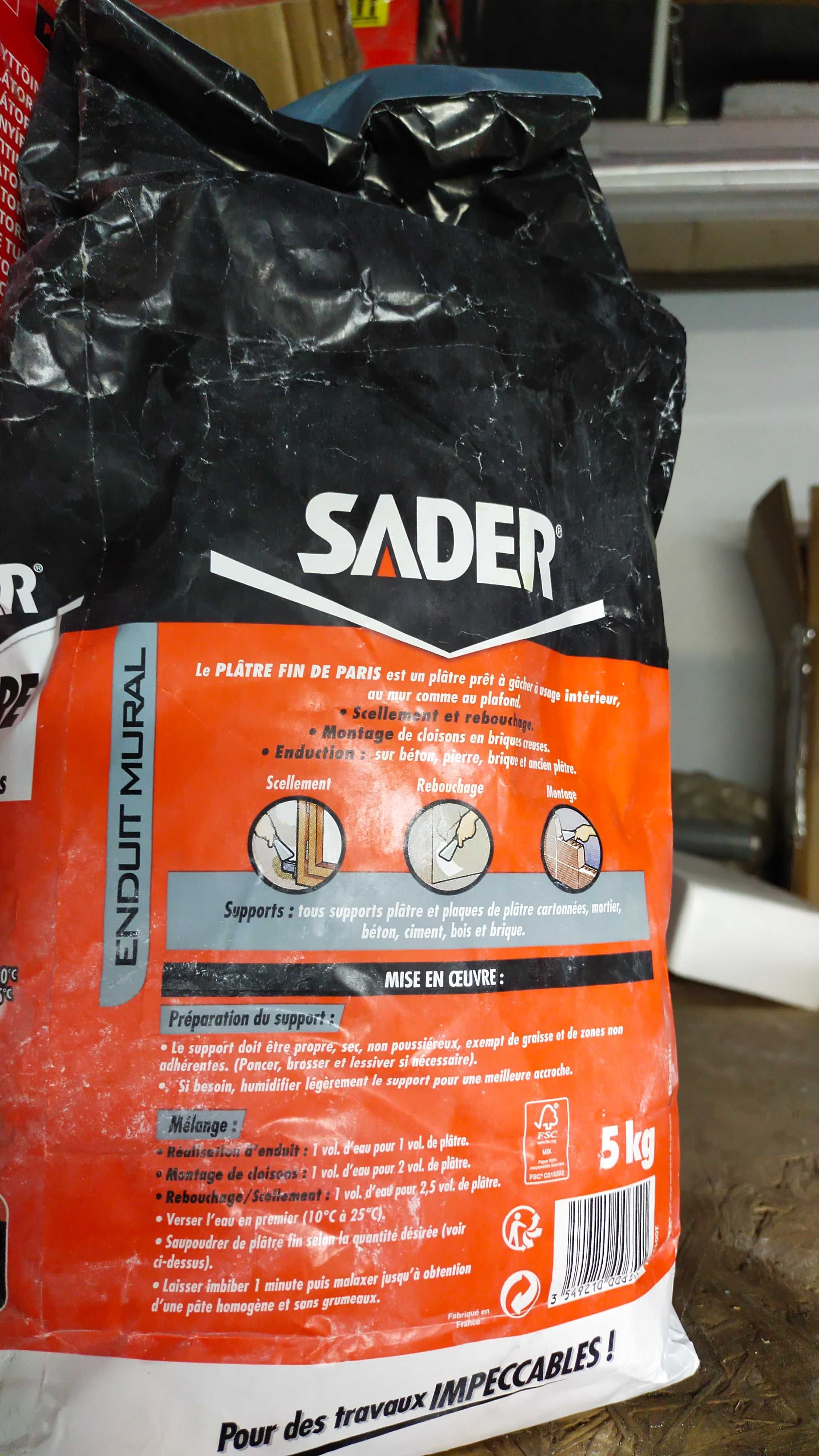 Sader Cienki plaster 5 kg worek