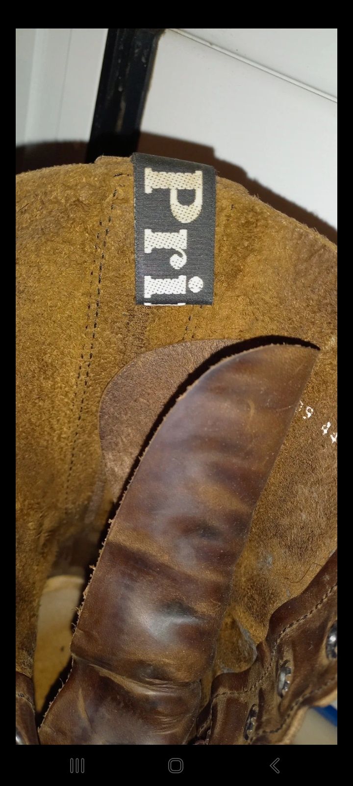 Botas couro mota