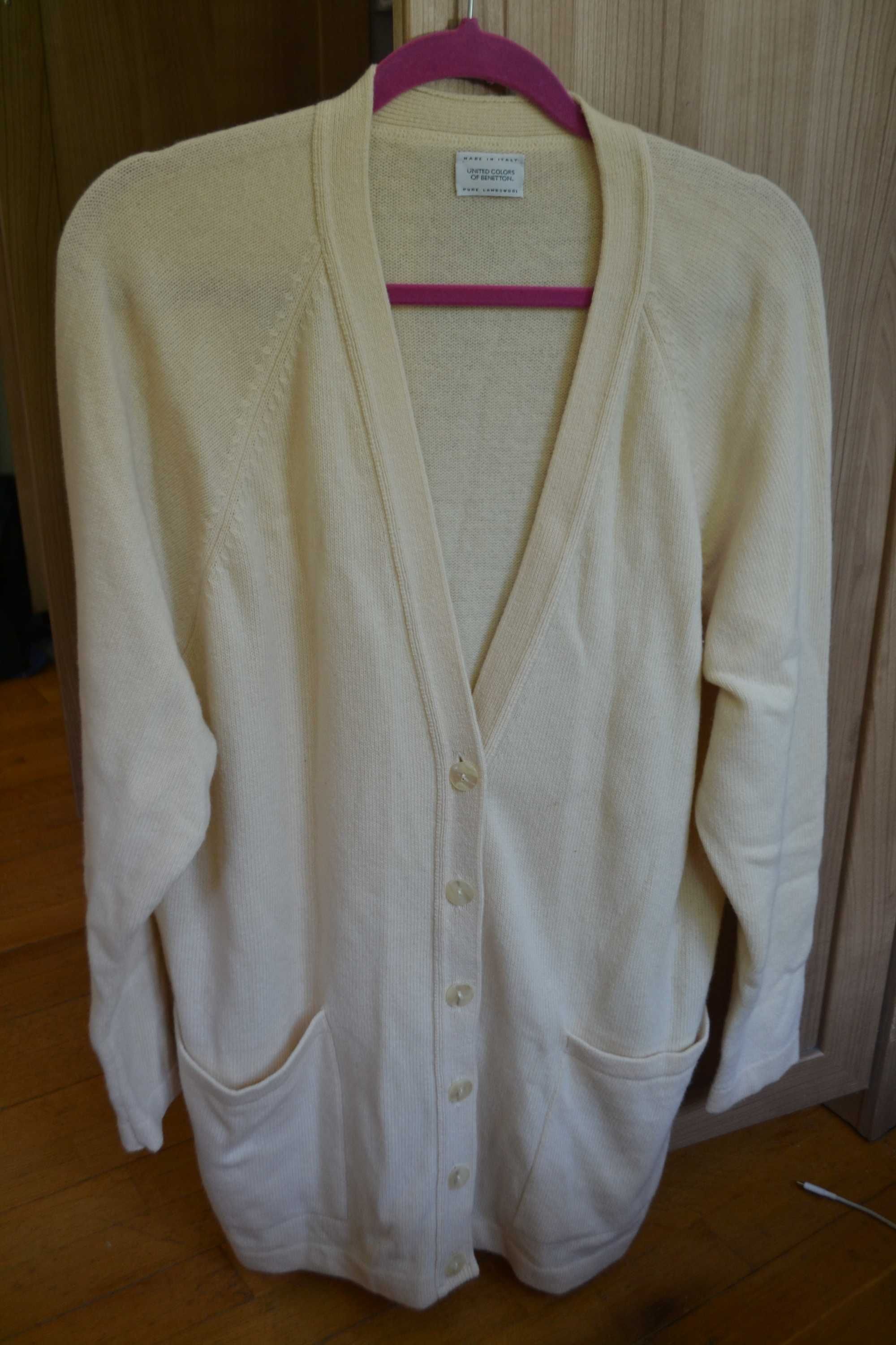 sweter United Colors of Benetton, wełna owcza, L