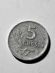 Moneta nr.207 nominał 5 groszy rok 1960 za 12 zł