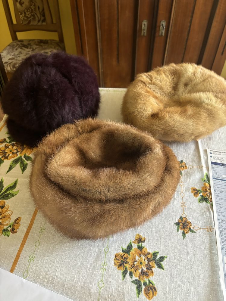 Czapka z naturalnego futra