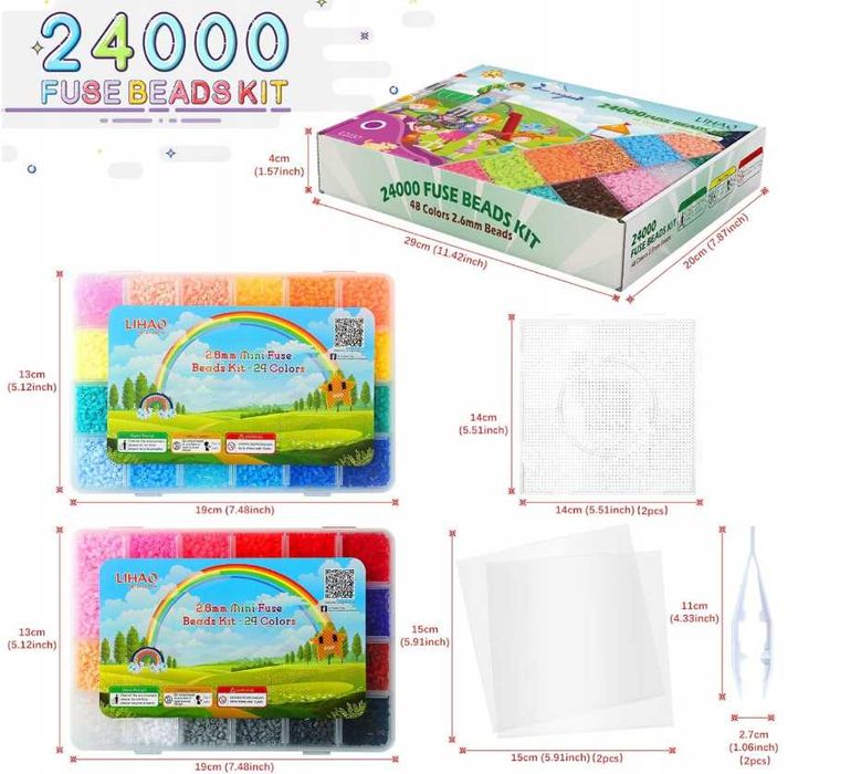 Nowe koraliki do prasowania / zabawki / DIY / obrazki/ prezent/ A2416!