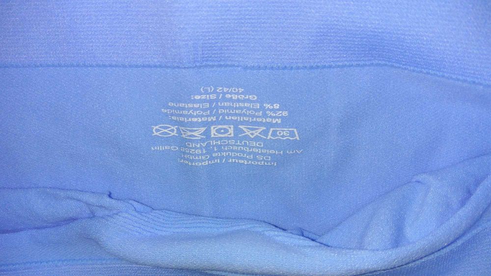 Топ однотонний класичний жіночий Безшовний спортивний Голубий