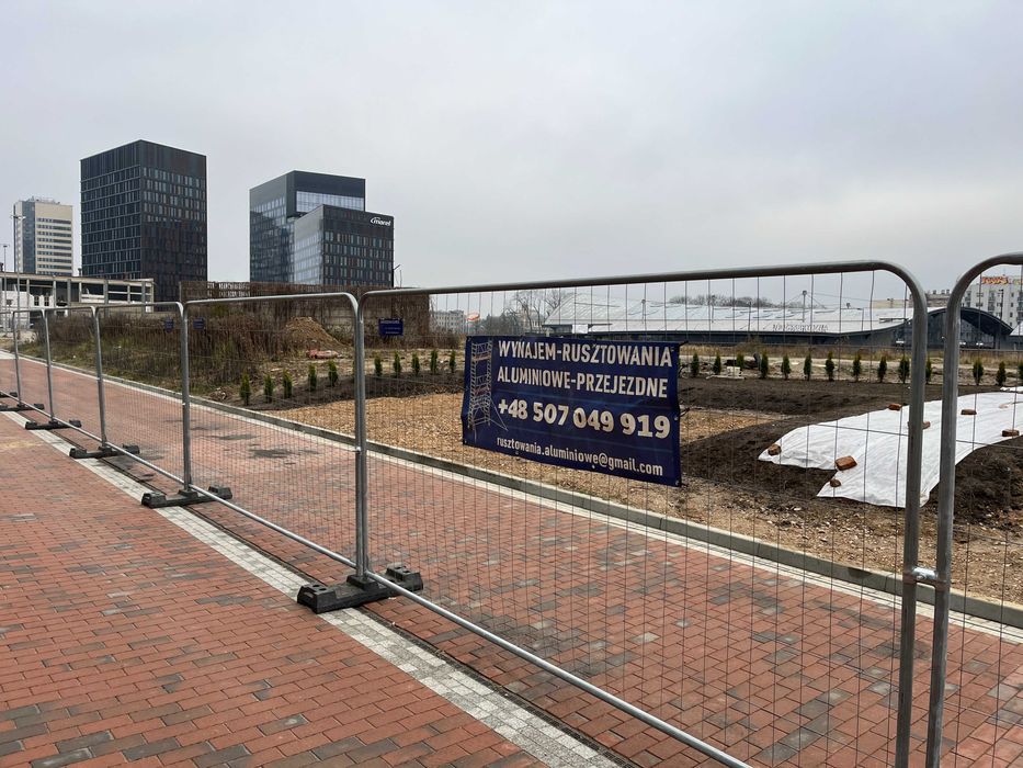 Ogrodzenie Budowlane Ażurowe Tymczasowe Mobilne Owalne 3,5m x 2m Panel