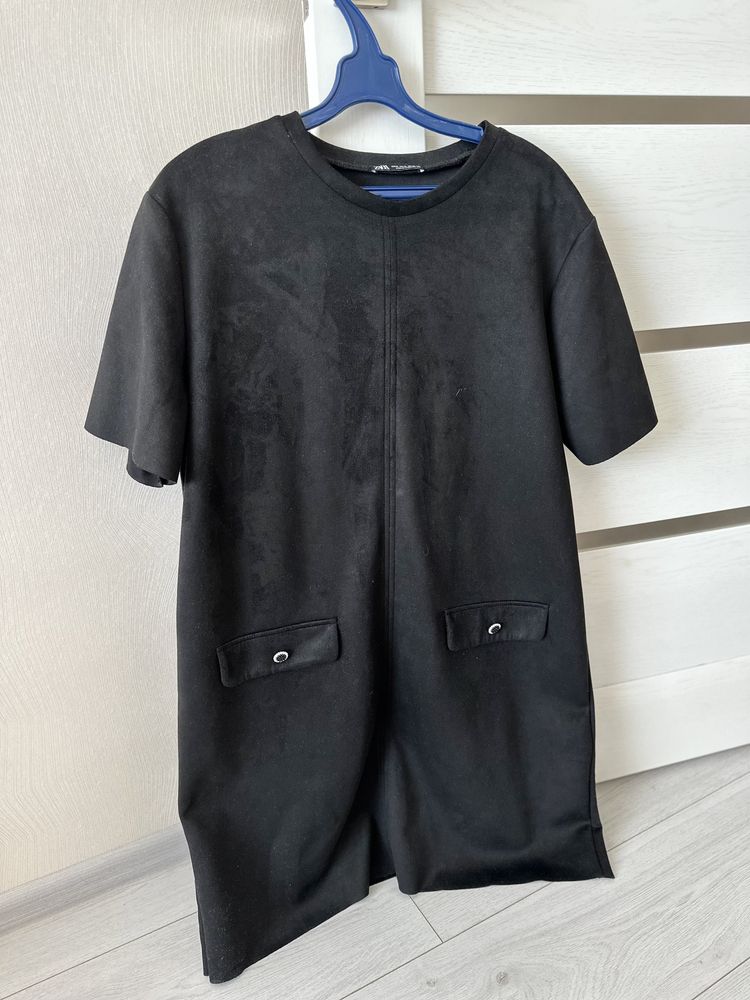 Коротка чорна сукня Zara xl