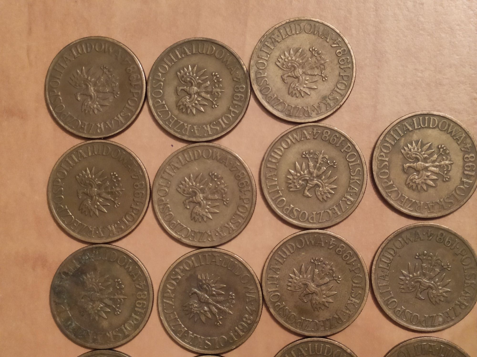 19 monet PRL 5 złotych '84 r